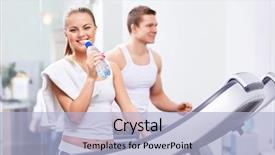  Presentation with beautiful fresh leaves water drops - Presentation theme with beautiful girl with a bottle background and a  colored foreground