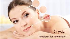  Presentation with glowing skin - Audience pleasing theme consisting of beautiful girl with glowing skin backdrop and a lemonade colored foreground