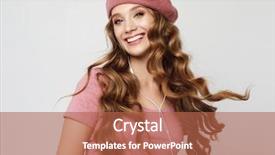  Presentation with long hair - Presentation design consisting of beautiful girl with long wavy background and a red colored foreground