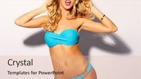  Presentation with girl model - PPT layouts consisting of beautiful girl with long wavy background and a  colored foreground