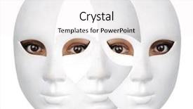  Presentation with mask - Audience pleasing slide deck consisting of beautiful girl with white mask backdrop and a white colored foreground