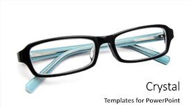  Presentation with monarch butterfly isolated on white - Cool new presentation theme with beautiful glasses isolated on white backdrop and a white colored foreground