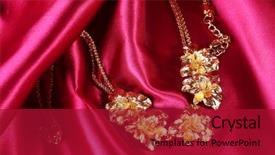  Presentation with gold red - Presentation having beautiful gold necklace on red background and a  colored foreground