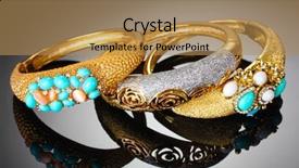  Presentation with beautiful golf courses - PPT layouts having beautiful golden bracelets on grey background and a coral colored foreground