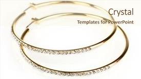  Presentation with diamond - Theme enhanced with diamond isolated on white background and a cream colored foreground