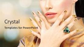  Presentation with beautiful golf courses - PPT theme having beautiful golden nails and emerald background and a  colored foreground