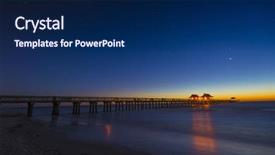  Presentation with florida - Slides consisting of manmade - beautiful golden orange sunset behind background and a navy blue colored foreground