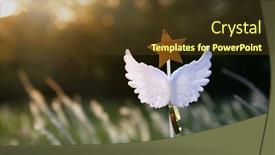  Presentation with golden - Presentation consisting of beautiful-golden-white-wings background and a tawny brown colored foreground