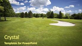  Presentation with golf course - Cool new presentation with beautiful golf course with bunker backdrop and a tawny brown colored foreground