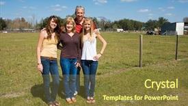  Presentation with robot farm - Amazing presentation having beautiful granddaughters on the farm backdrop and a  colored foreground