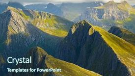  Presentation with norway - Slide deck featuring beautiful green - northern norway landscapes background and a navy blue colored foreground