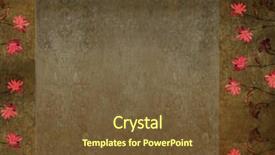  Presentation with earthy - Beautiful PPT theme featuring interesting earthy texture floral backdrop and a tawny brown colored foreground