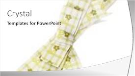  Presentation with ribbon green - Theme having beautiful-green-bow-and-ribbon background and a white colored foreground