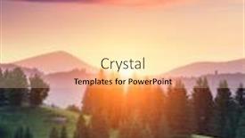  Presentation with green beauty - Audience pleasing slide deck consisting of beautiful-green-hills-glowing backdrop and a lemonade colored foreground