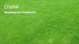  Presentation with renewable energy green future - Slides featuring beautiful green lawns perfectly cut background and a seafoam green colored foreground