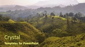  Presentation with green mountains - 