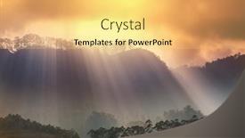  Presentation with green mountains - PPT layouts featuring beautiful-green-natural-landscapes background and a yellow colored foreground