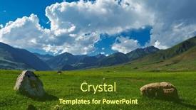  Presentation with acadenuc green - Presentation design having beautiful-green-valley-with-boulders background and a tawny brown colored foreground