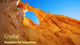  Presentation with utah - Theme enhanced with beautiful-grosvenor-arch-in-utah background and a red colored foreground