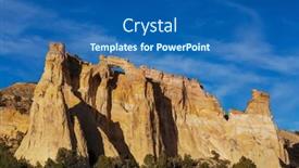  Presentation with utah - Presentation theme consisting of beautiful-grosvenor-arch-in-utah background and a ocean colored foreground