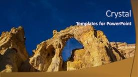  Presentation with utah - PPT layouts enhanced with beautiful-grosvenor-arch-in-utah background and a navy blue colored foreground