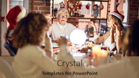  Presentation with praying hands - Audience pleasing slide set consisting of beautiful-group-of-women-smiling backdrop and a coral colored foreground