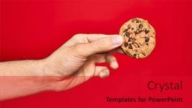  Presentation with sweet - Slide deck with beautiful-hand-of-man-holding background and a red colored foreground