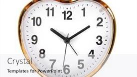  Presentation with alarm - Slide deck having beautiful-heart-alarm-clock background and a white colored foreground