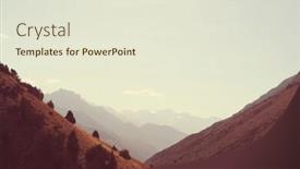  Presentation with mountain - Colorful theme enhanced with beautiful-high-mountain-in-pamir backdrop and a sky blue colored foreground