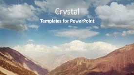  Presentation with mountain - Beautiful PPT theme featuring beautiful-high-mountain-in-pamir backdrop and a seafoam green colored foreground