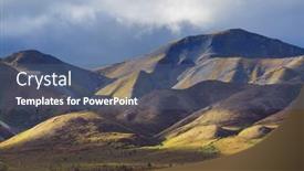  Presentation with united - Presentation design having beautiful-high-mountains-in-alaska background and a ocean colored foreground