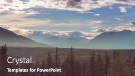  Presentation with states - PPT theme enhanced with beautiful-high-mountains-in-alaska background and a dark gray colored foreground