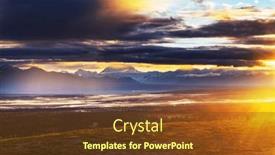  Presentation with states - Presentation theme featuring beautiful-high-mountains-in-alaska background and a tawny brown colored foreground