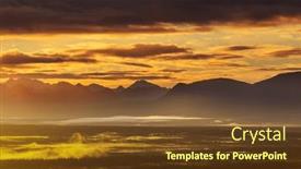  Presentation with states - PPT layouts consisting of beautiful-high-mountains-in-alaska background and a tawny brown colored foreground
