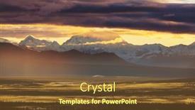  Presentation with states - Presentation enhanced with beautiful-high-mountains-in-alaska background and a tawny brown colored foreground