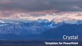  Presentation with united - Presentation theme featuring beautiful-high-mountains-in-alaska background and a ocean colored foreground