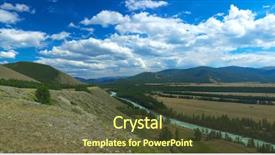  Presentation with siberia - PPT layouts enhanced with beautiful highland landscape russia siberia background and a tawny brown colored foreground