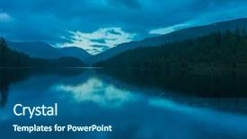  Presentation with siberia - PPT theme consisting of beautiful highland landscape russia siberia background and a ocean colored foreground