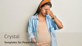  Presentation with hispanic pregnant - Amazing presentation theme having beautiful-hispanic-woman-expecting backdrop and a soft green colored foreground