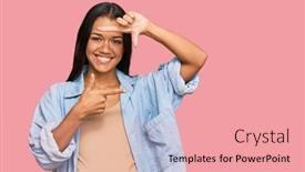  Presentation with hispanic pregnant - PPT layouts enhanced with beautiful-hispanic-woman-expecting background and a coral colored foreground