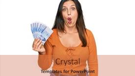  Presentation with south korean - Presentation theme with beautiful-hispanic-woman-holding-1000 background and a coral colored foreground