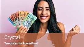  Presentation with beautiful hispanic woman - Slides featuring beautiful-hispanic-woman-holding-australian background and a red colored foreground