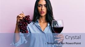  Presentation with beautiful hispanic woman - Presentation theme consisting of beautiful-hispanic-woman-holding-branch background and a teal colored foreground