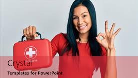  Presentation with beautiful hispanic woman - Presentation design with beautiful-hispanic-woman-holding-first background and a red colored foreground