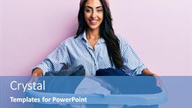  Presentation with beautiful hispanic woman - Slide set featuring beautiful-hispanic-woman-holding-laundry background and a teal colored foreground