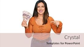  Presentation with beautiful hispanic woman - Cool new slide deck with beautiful-hispanic-woman-holding-mexican backdrop and a lemonade colored foreground