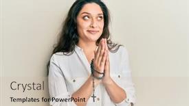  Presentation with beautiful hispanic woman - Presentation consisting of beautiful-hispanic-woman-playing background and a soft green colored foreground