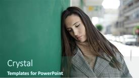  Presentation with sad woman - 