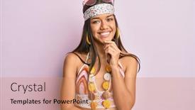  Presentation with bohemian - Amazing theme having beautiful-hispanic-woman-wearing-bohemian backdrop and a coral colored foreground