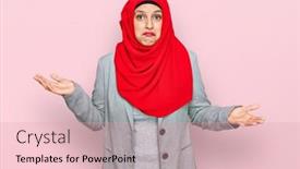  Presentation with islamic - Beautiful slides featuring beautiful-hispanic-woman-wearing-traditional backdrop and a lemonade colored foreground